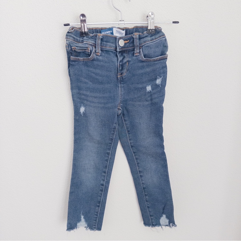Old Navy Distressed Blue Jeans
